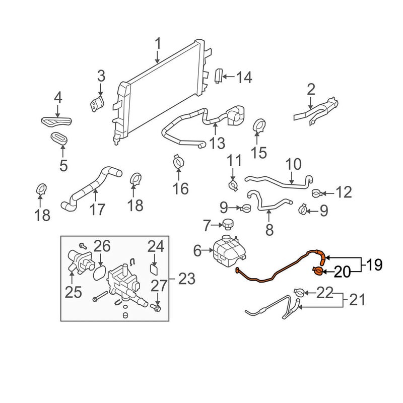 koxuyim Throttle Body Inlet Heater Hose, Heater Inlet Pipe Compatible with 2011-2018 Sonic 2011-2016 Cruze 1.8L 1.6L Replaces 25192905 55569809 - Image 3